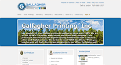 Desktop Screenshot of gallagherprint.com
